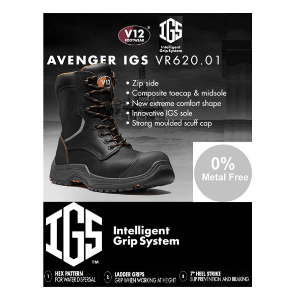 v12 avenger boots