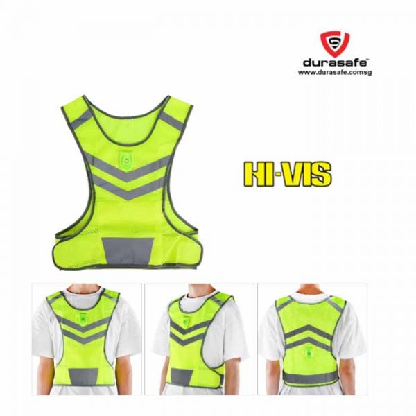 Reflective Safety Vest with LED Light High Visibility - Durasafe Shop