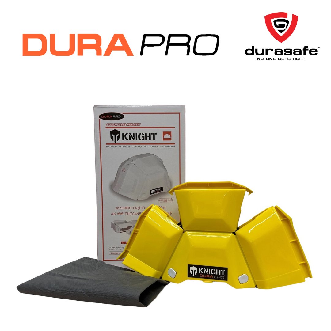 DURAPRO Knight Foldable Safety Helmet v2 EN397 - yellow 1